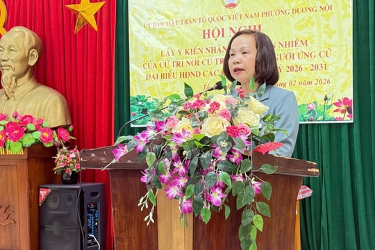 Phường Dương Nội lấy ý kiến, tín nhiệm cử tri đối với người ứng cử HĐND nhiệm kỳ 2026 - 2031