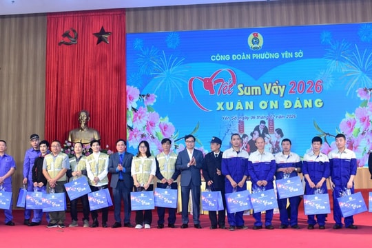 Công đoàn phường Yên Sở lan tỏa nghĩa tình “Tết sum vầy - Xuân ơn Đảng”