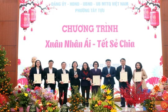 Phường Tây Tựu lan tỏa yêu thương qua chương trình “Xuân nhân ái - Tết chia sẻ”