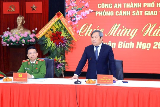 Chủ tịch UBND TP Hà Nội Vũ Đại Thắng thăm, chúc Tết Tòa Tổng Giám mục Hà Nội, Phòng Cảnh sát giao thông
