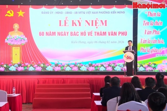 Phường Kiến Hưng long trọng kỷ niệm 60 năm Ngày Bác Hồ về thăm Văn Phú