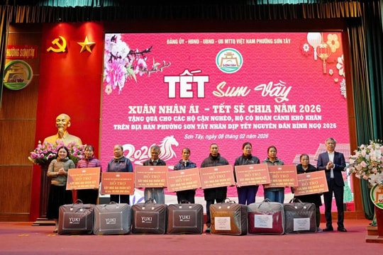 Sơn Tây ấm áp chương trình Tết Sum vầy “Xuân nhân ái - Tết sẻ chia”