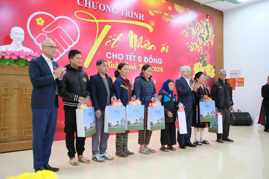 Tết Nhân ái Xuân Bính Ngọ 2026 lan tỏa yêu thương tại xã Đạo Trù