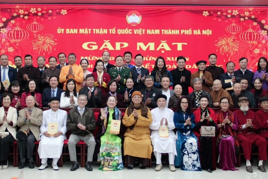 MTTQ Việt Nam TP Hà Nội gặp mặt mừng khối đại đoàn kết dân tộc Xuân Bính Ngọ