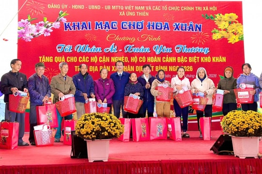 Xã Ứng Thiên: Chăm lo chu đáo cho các đối tượng chính sách dịp Tết Bính Ngọ