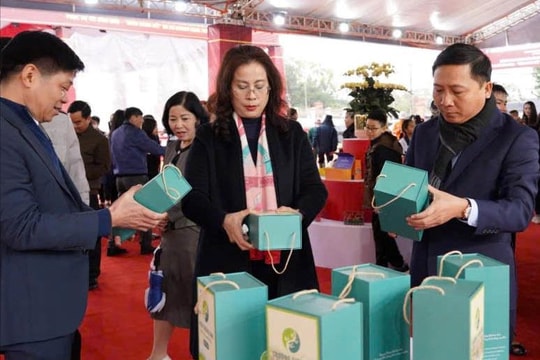 100 gian hàng quảng bá sản phẩm OCOP tiêu biểu phục vụ Tết tại Quang Minh