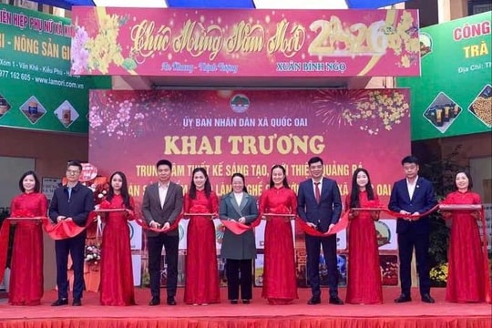Quốc Oai khai trương Trung tâm thiết kế sáng tạo OCOP