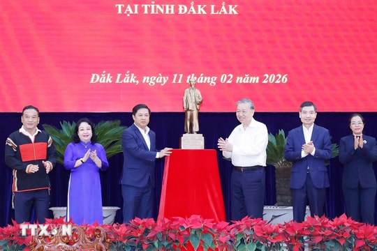 Tổng Bí thư Tô Lâm: Đắk Lắk phải xác lập vai trò đầu mối kết nối Tây Nguyên với Duyên hải Nam Trung Bộ