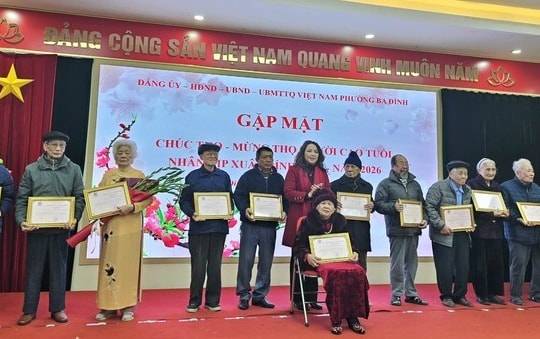 Phường Ba Đình tổ chức Lễ chúc thọ, mừng thọ người cao tuổi Xuân Bính Ngọ 2026