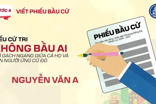 Cử tri phường Đống Đa: Hướng dẫn quy trình bỏ phiếu bầu cử đại biểu Quốc hội và Hội đồng nhân dân các cấp