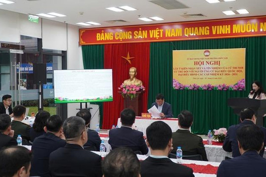 Ủy ban MTTQ Việt Nam phường Phúc Lợi tổ chức thành công các hội nghị lấy ý kiến nhận xét của cử tri nơi cư trú