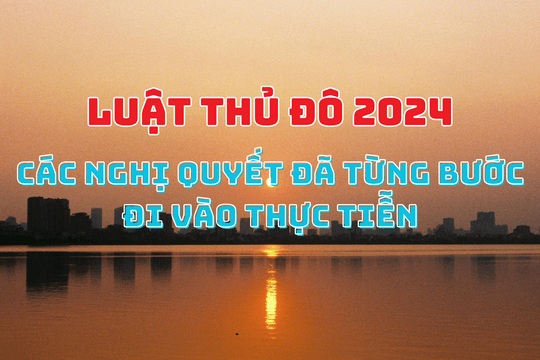 Luật Thủ đô 2024: Các nghị quyết đã từng bước đi vào thực tiễn