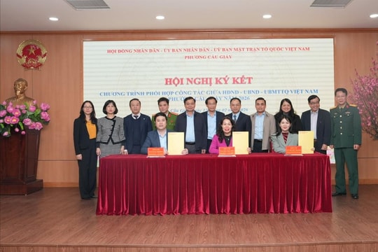 Phường Cầu Giấy đẩy mạnh phối hợp, nâng cao chất lượng phục vụ nhân dân