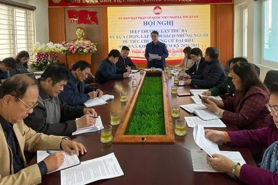  Tổ chức Hội nghị hiệp thương lần thứ ba cho ứng cử đại biểu Hội đồng nhân dân xã Thuận An