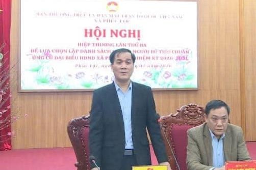 Xã Phúc Lộc hiệp thương lần ba, chọn danh sách người ứng cử đại biểu HĐND xã nhiệm kỳ 2026-2031