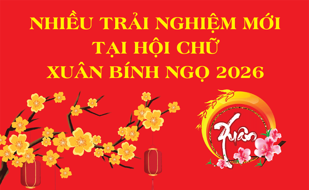 Nhiều trải nghiệm mới tại Hội chữ Xuân Bính Ngọ 2026
