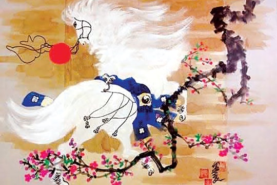 “Kể chuyện" ngựa trên tranh