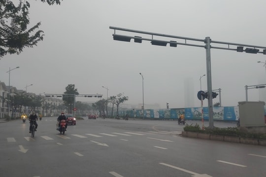 Hà Nội có mưa phùn và sương mù rải rác