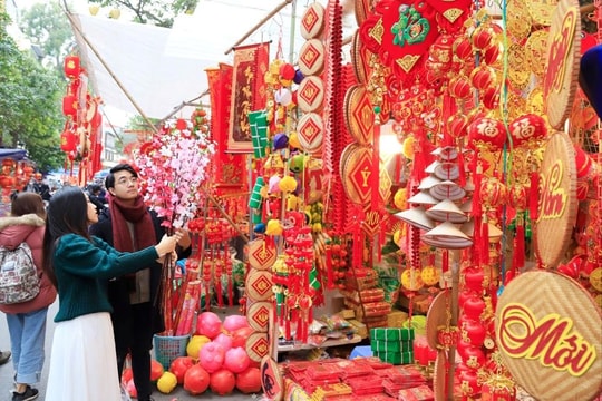 Nhộn nhịp các tuyến phố và chợ hoa Tết Hà Nội
