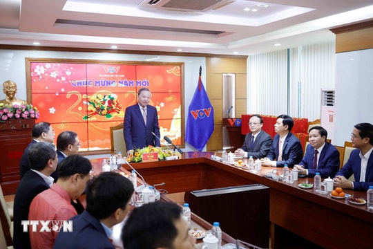 Tổng Bí thư Tô Lâm thăm, chúc Tết tại Đài Truyền hình Việt Nam, Đài Tiếng nói Việt Nam
