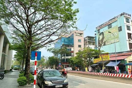 Phân luồng giao thông phục vụ thi công khẩn cấp tuyến cống dọc đường Lạc Long Quân - Hoàng Quốc Việt