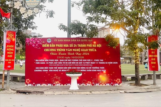 Quốc Oai siết chặt an ninh đêm Giao thừa Xuân Bính Ngọ 2026