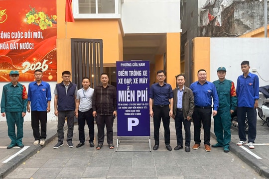 Các điểm trông giữ xe miễn phí của phường Cửa Nam dịp Tết