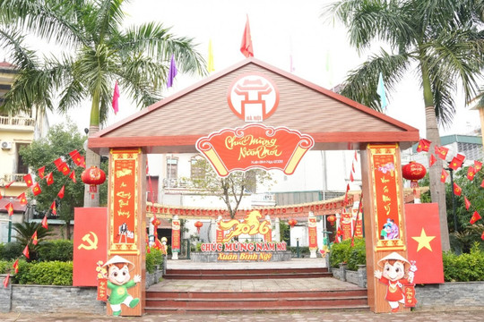 Xã Hoài Đức rực rỡ sắc màu, sẵn sàng hướng tới ngày hội non sông