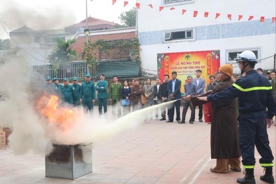 Xã Tam Hưng tăng cường công tác phòng cháy, chữa cháy, bảo đảm an toàn mùa lễ hội