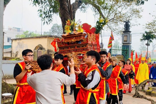 Nét đẹp nghi lễ rước nước tại Chùa Đậu