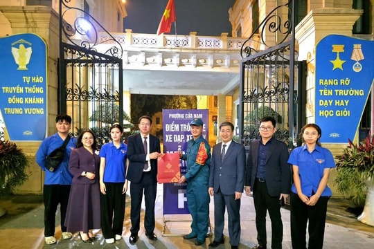 Phường Cửa Nam tổ chức nhiều điểm trông giữ xe miễn phí phục vụ nhân dân dịp Tết Nguyên đán Bính Ngọ
