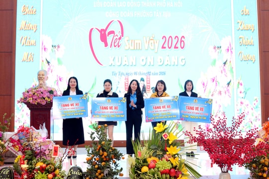 Điểm tựa vững chắc của đoàn viên, người lao động phường Tây Tựu