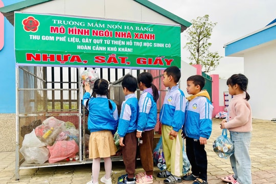 “Ngôi nhà xanh” ở Trường Mầm non Hạ Bằng