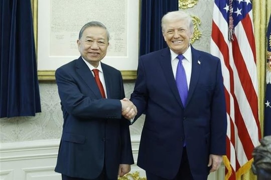 Tổng Bí thư Tô Lâm gặp Tổng thống Hoa Kỳ Donald Trump