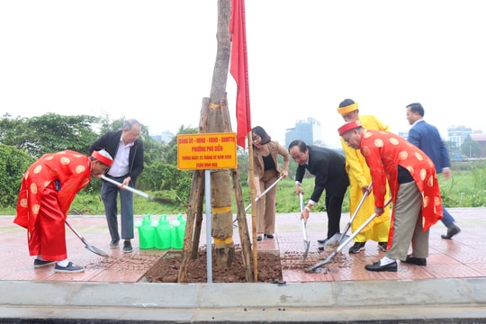 Phú Diễn phấn đấu trồng 1.500 cây xanh