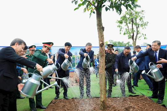Toàn thành phố Hà Nội phát động trồng 100.000 cây xanh