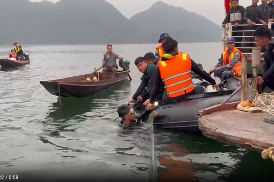 Tìm thấy toàn bộ 6 nạn nhân tử vong trong vụ chìm tàu trên hồ Thác Bà