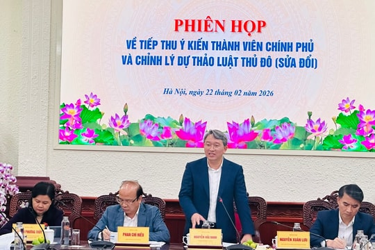 Làm việc xuyên Tết xây dựng Luật Thủ đô (sửa đổi)