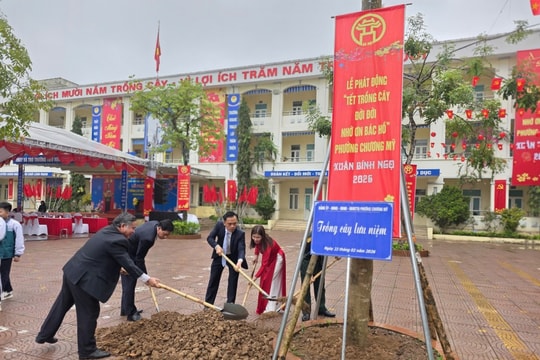 Phường Chương Mỹ phát động Tết trồng cây, gieo mầm xanh tương lai