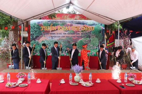 Xã Thuận An phát động Tết trồng cây và khánh thành, thi công các dự án trên địa bàn