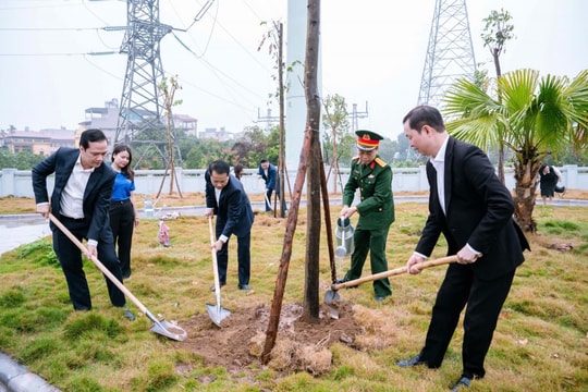 Phường Đông Ngạc lan tỏa khí thế đầu xuân qua Tết trồng cây Xuân Bính Ngọ 2026