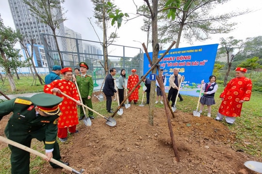 Phường Đại Mỗ phát động Tết trồng cây bảo đảm thiết thực, hiệu quả