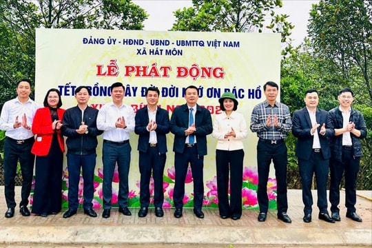 Tết Trồng cây xuân Bính Ngọ 2026, xã Hát Môn phấn đấu trồng mới 5.000 cây xanh