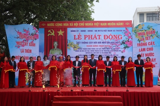 Xã Thuận An phát động Tết trồng cây Xuân Bính Ngọ 2026 và khánh thành, khởi công nhiều công trình quan trọng