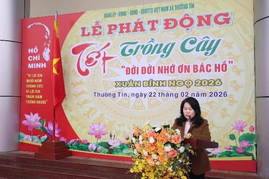 Xã Thường Tín: Rộn ràng khí thế “Tết trồng cây đời đời nhớ ơn Bác Hồ“