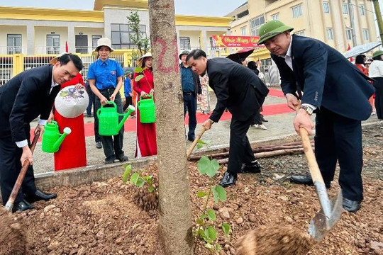 Xã Phúc Lộc: Lan tỏa nét đẹp Tết trồng cây 