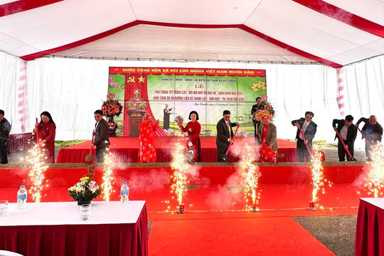 Xã Đại Thanh: Khởi công tuyến đường trị giá 336,4 tỷ đồng và phát động Tết trồng cây Xuân Bính Ngọ