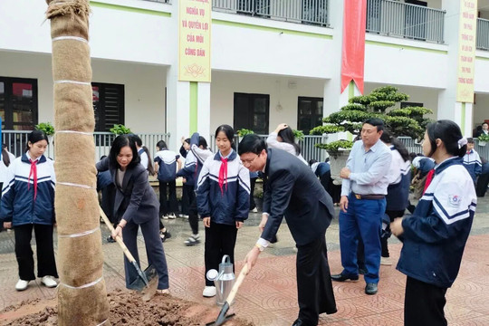 Sở GD&ĐT Hà Nội và xã Ô Diên phát động Tết trồng cây 2026: hiện thực hóa mục tiêu “Vườn trường xanh”