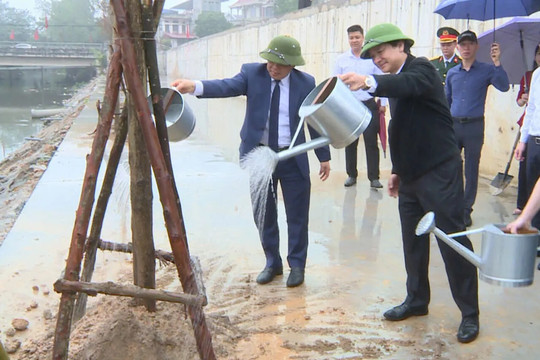 Xã Phúc Thọ: lan tỏa tinh thần "Tết trồng cây đời đời nhớ ơn Bác Hồ"