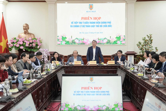 Làm việc xuyên Tết với tinh thần trách nhiệm rất cao để hoàn thiện hồ sơ Dự án Luật Thủ đô (sửa đổi)
